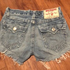 True religion Jean shorts